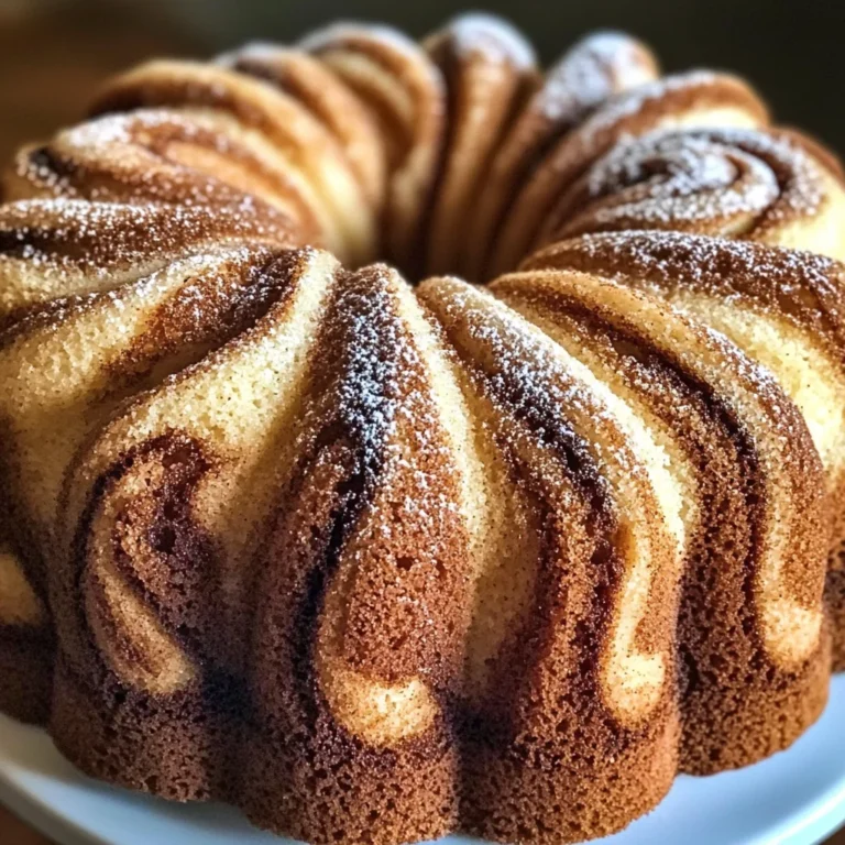 Moist Cinnamon Swirl Bundt Cake Recipe