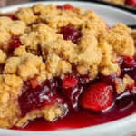 Peanut Butter and Jelly Cobbler