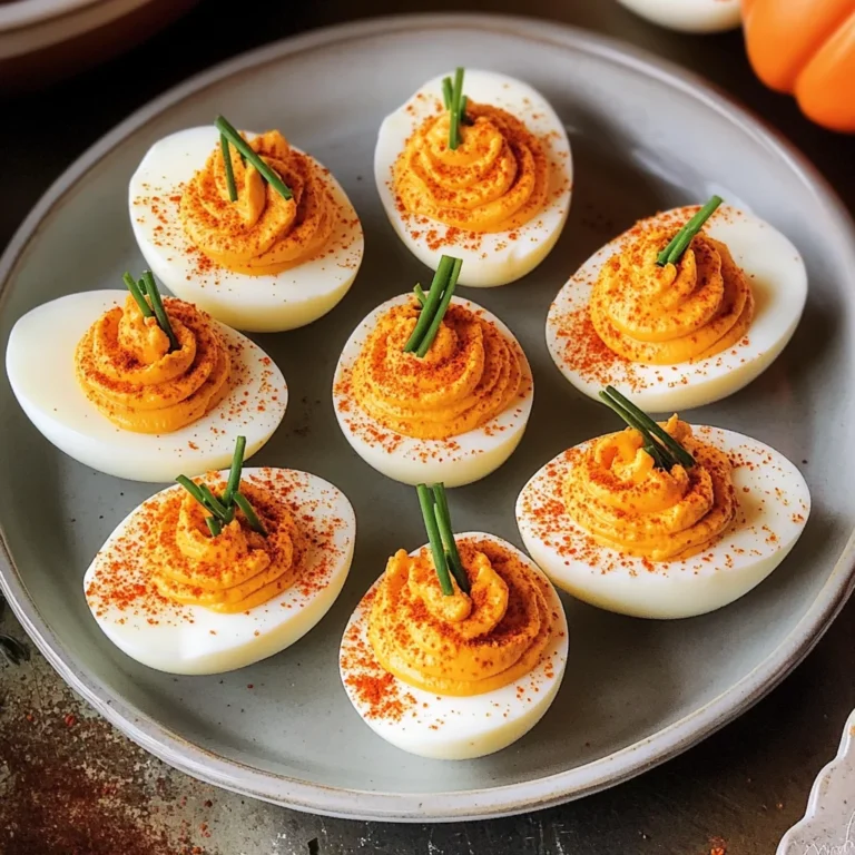 Pumpkin Patch Deviled Eggs