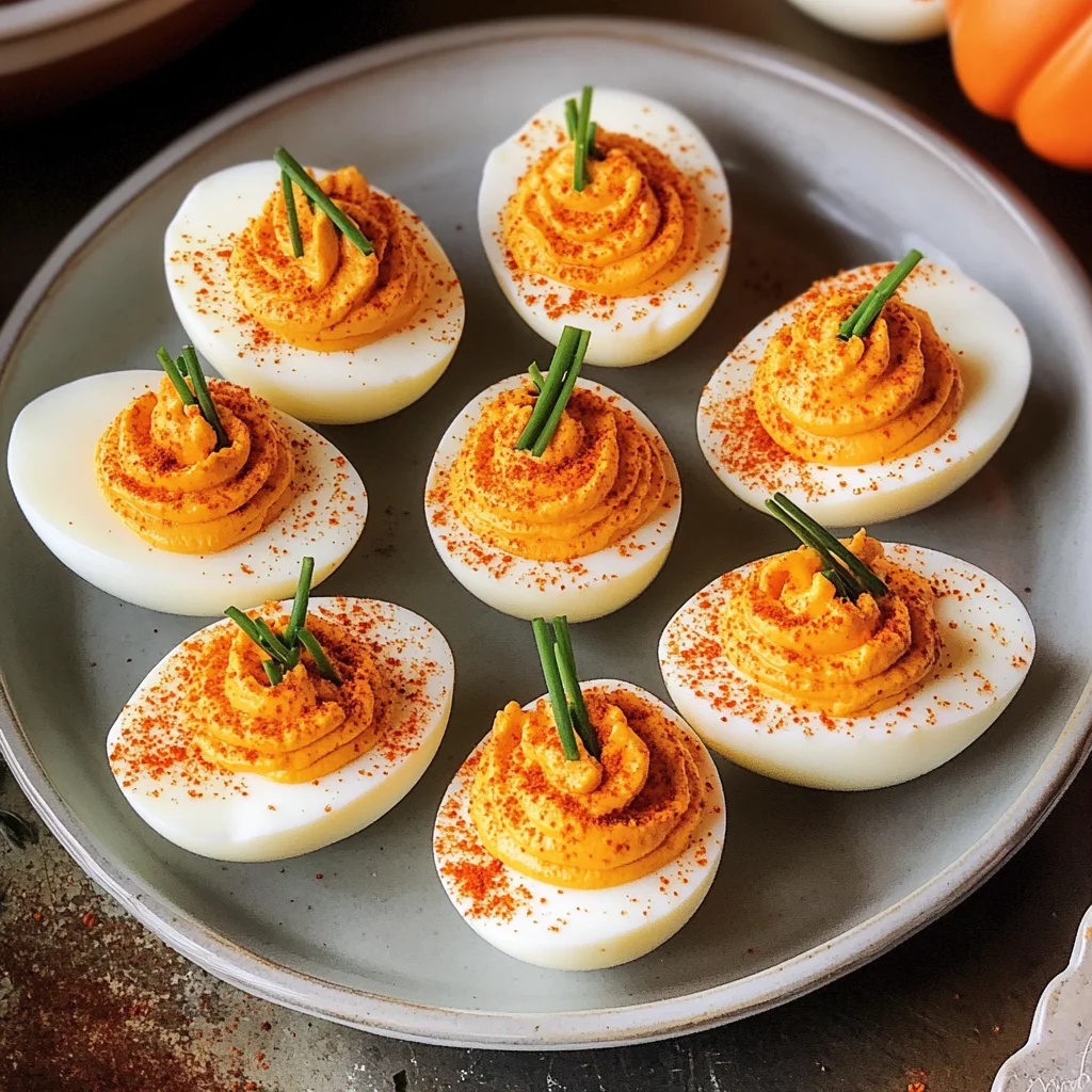 Pumpkin Patch Deviled Eggs