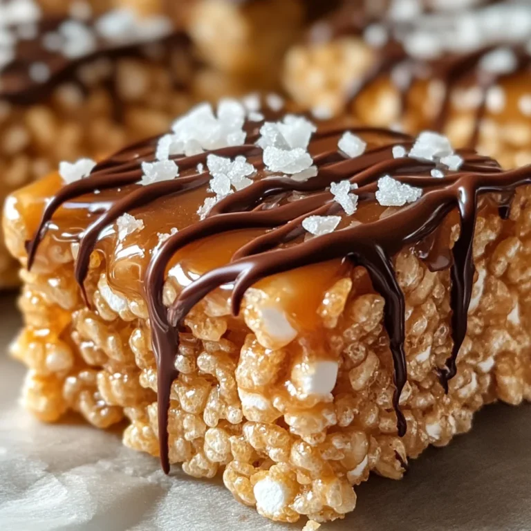 Salted Caramel Rice Krispie Treats: A Sweet & Salty Indulgence