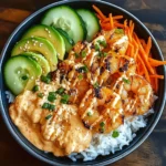 Shrimp Rice Bowls with Spicy Mayo