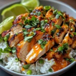 Spicy Maple Chicken with Coconut Rice