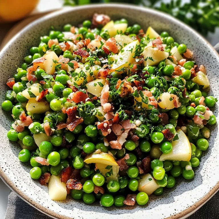 Thanksgiving Peas (with Pear and Pancetta)