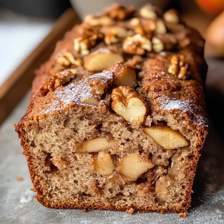 Warm Cinnamon-Spiced Apple Bread