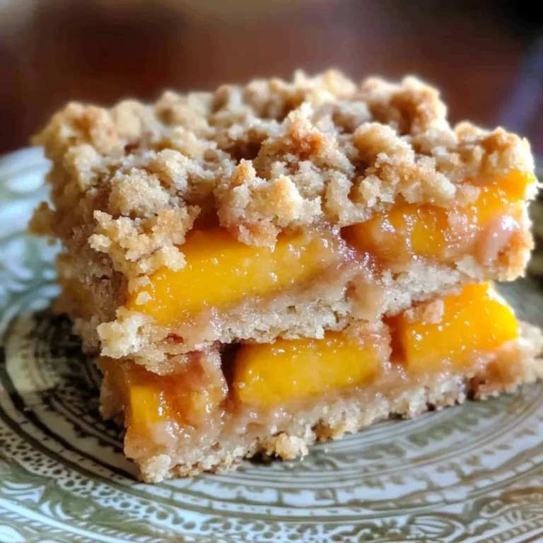 gluten free vegan peach crumb bars