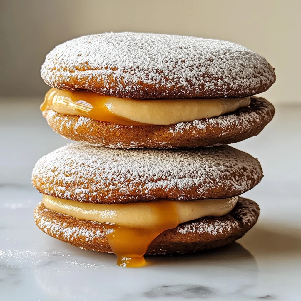 Apple Cider Whoopie Pie Cookies with Caramel