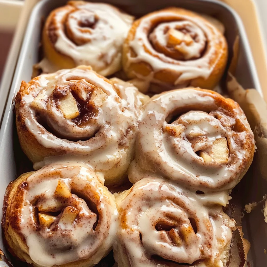 Apple Cinnamon Rolls with Apple Pie Filling