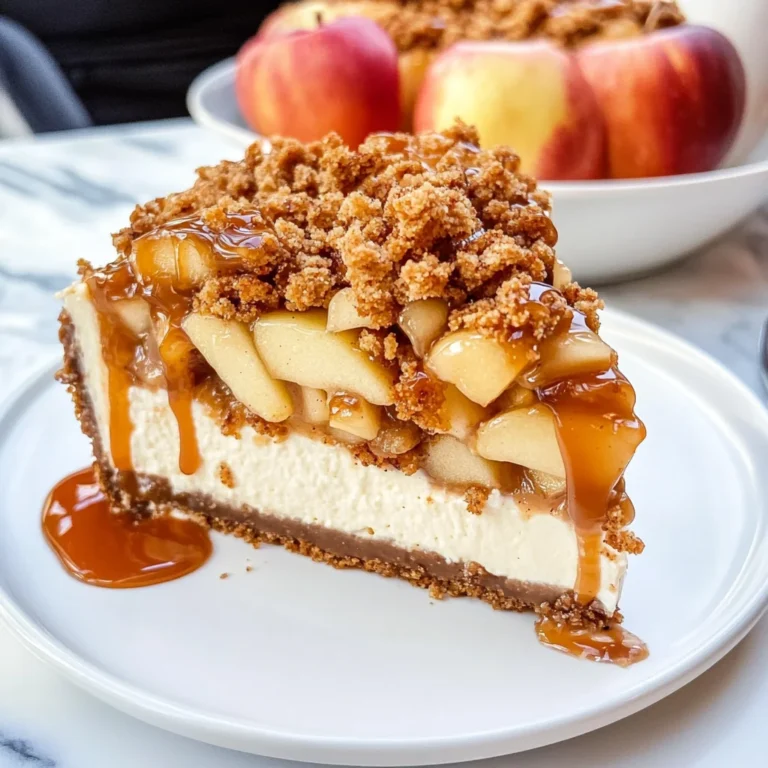 Apple Crisp Cheesecake