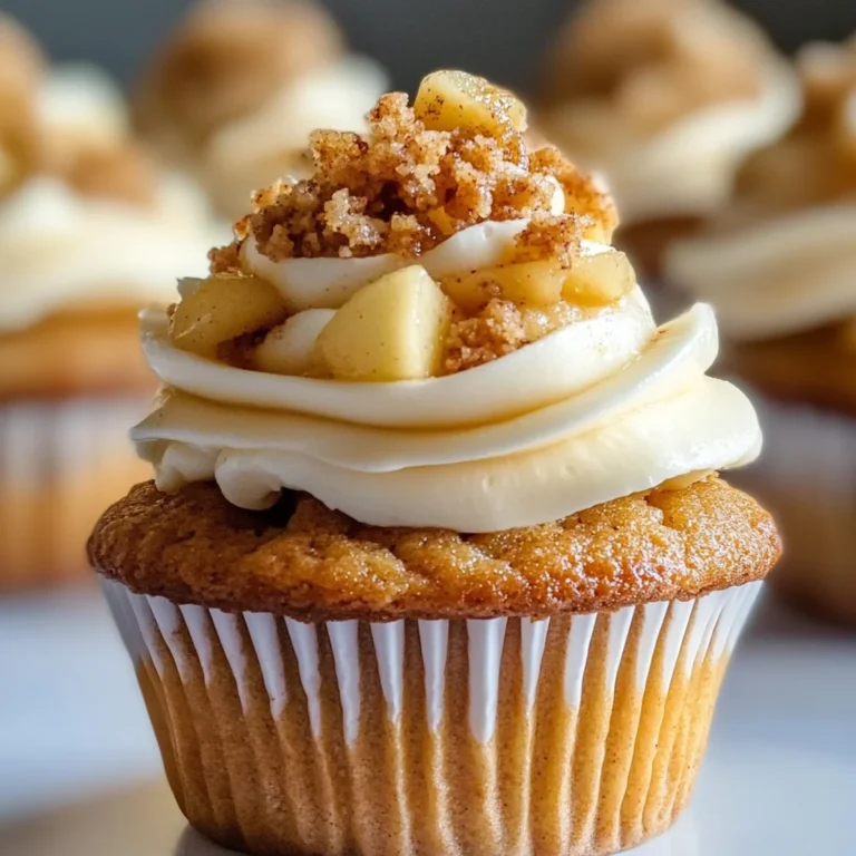 Apple Crisp Cupcakes