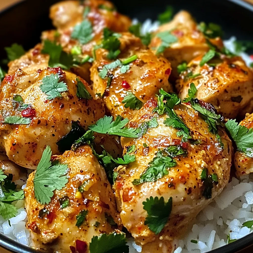 Baked Coconut Chili Chicken Thighs