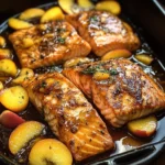 Bourbon Peach Roasted Salmon
