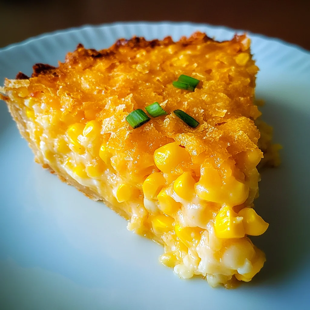 Cheddar Sweet Corn Pie