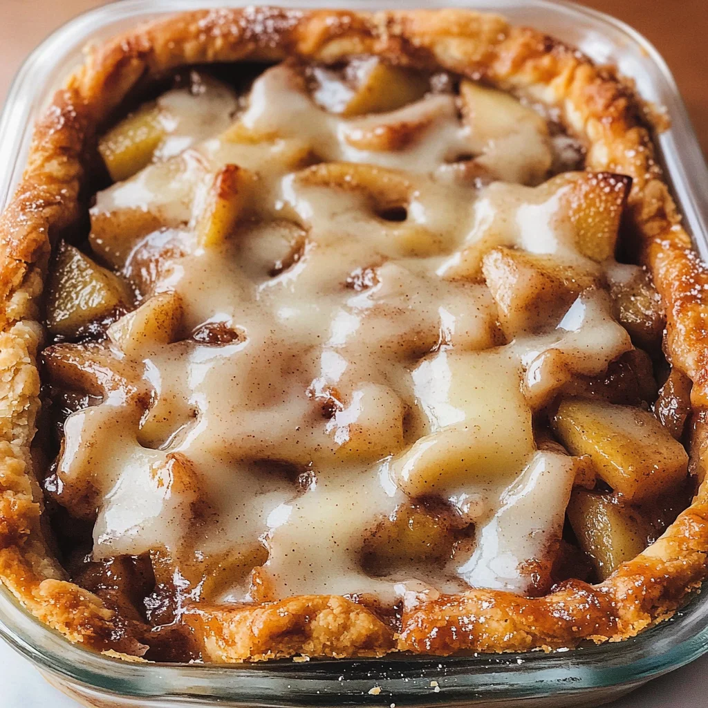 Cinnamon Roll Apple Pie