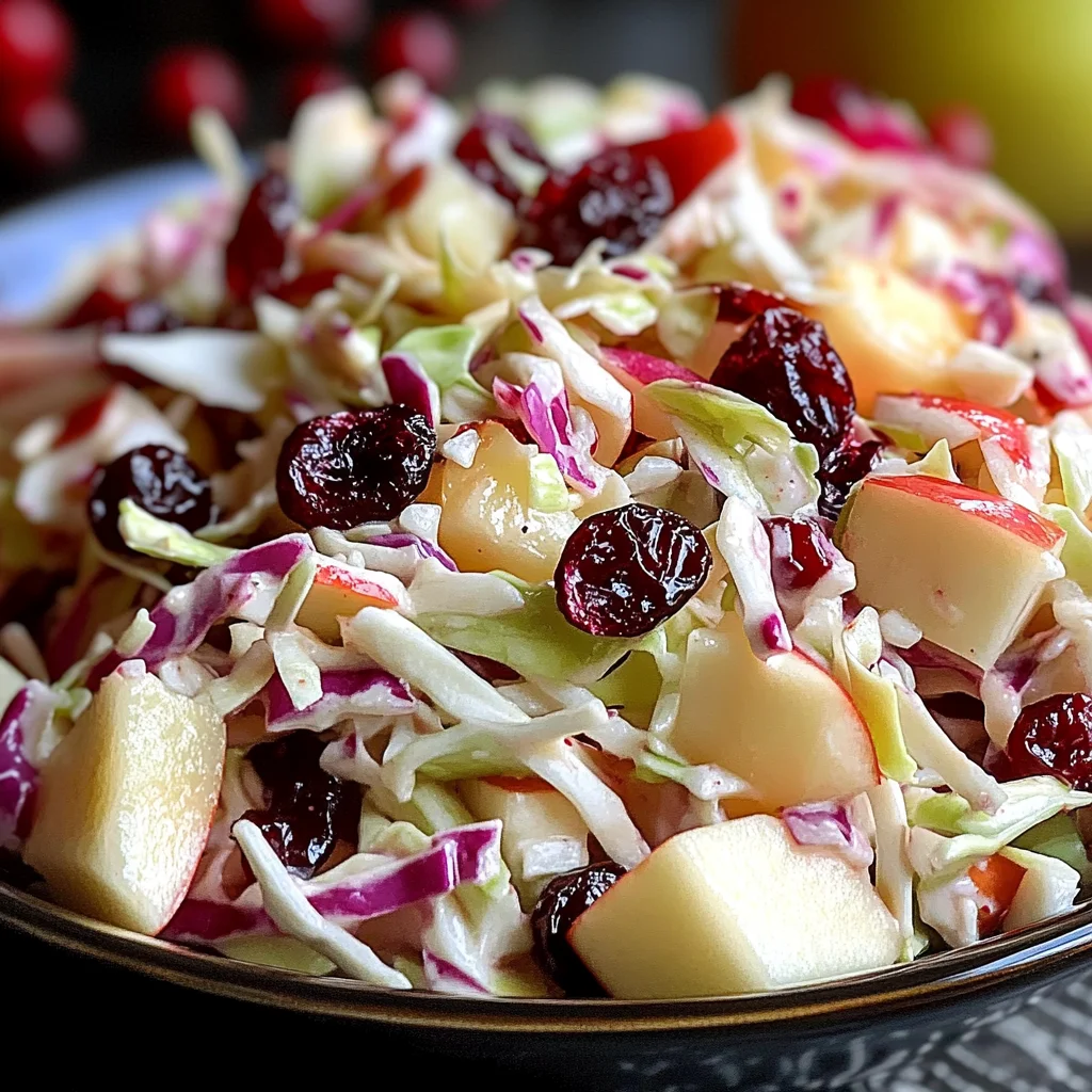 Cranberry Apple Coleslaw: A Delicious & Healthy Recipe