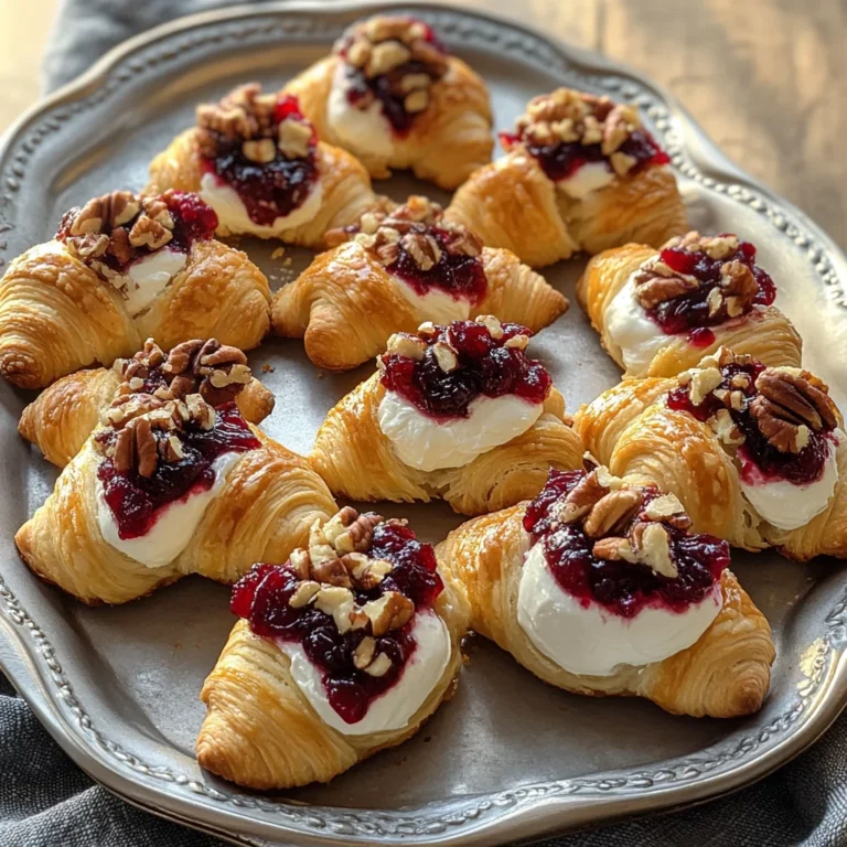 Cranberry Cream Cheese Crescent Bites