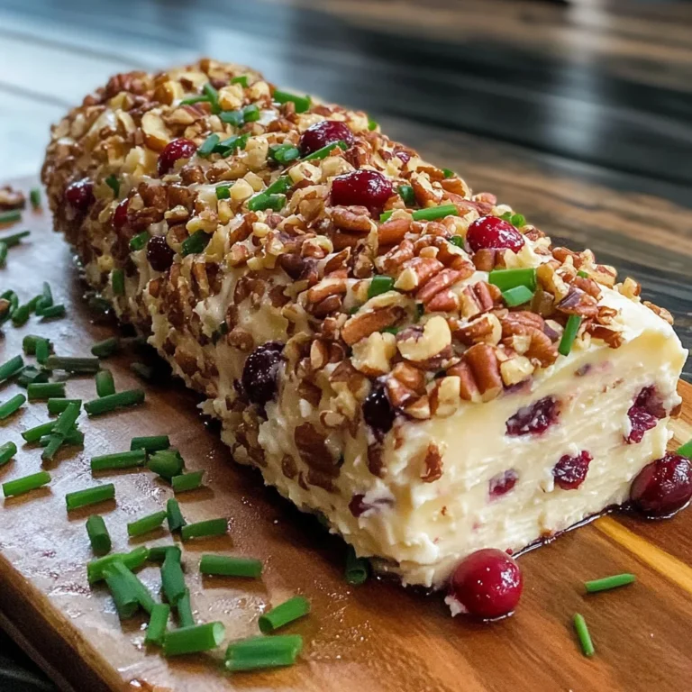 Cranberry Pecan Cheese Log