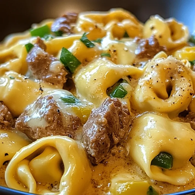 Creamy Beef and Vegetable Tortellini