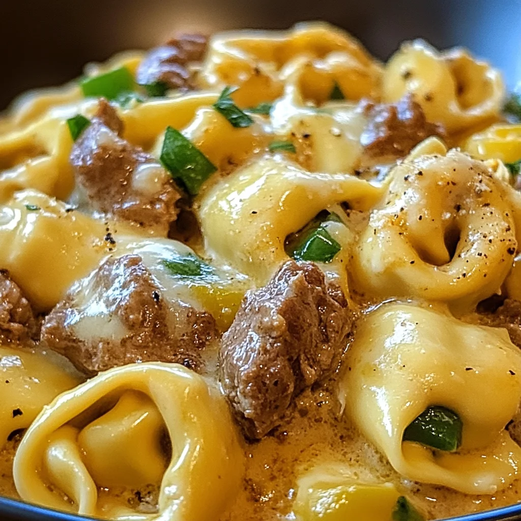 Creamy Beef and Vegetable Tortellini