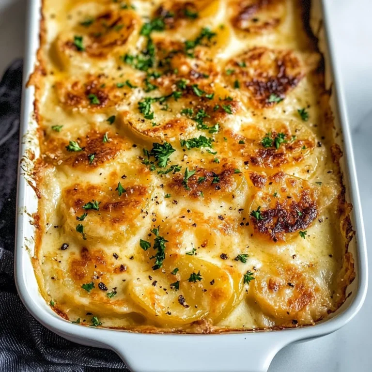 Dad’s Creamy & Cheesy Au Gratin Potatoes