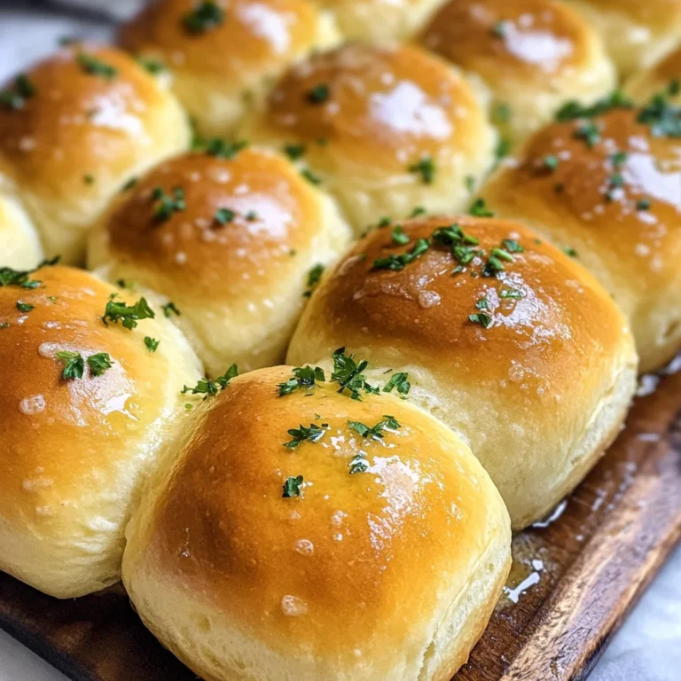 Easy Garlic Butter Dinner Rolls