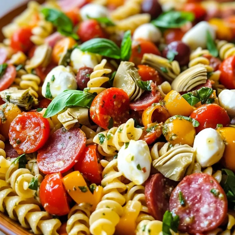 Easy Italian Antipasto Pasta Salad
