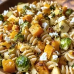 Fall Pasta Salad with Butternut Squash and Brussels