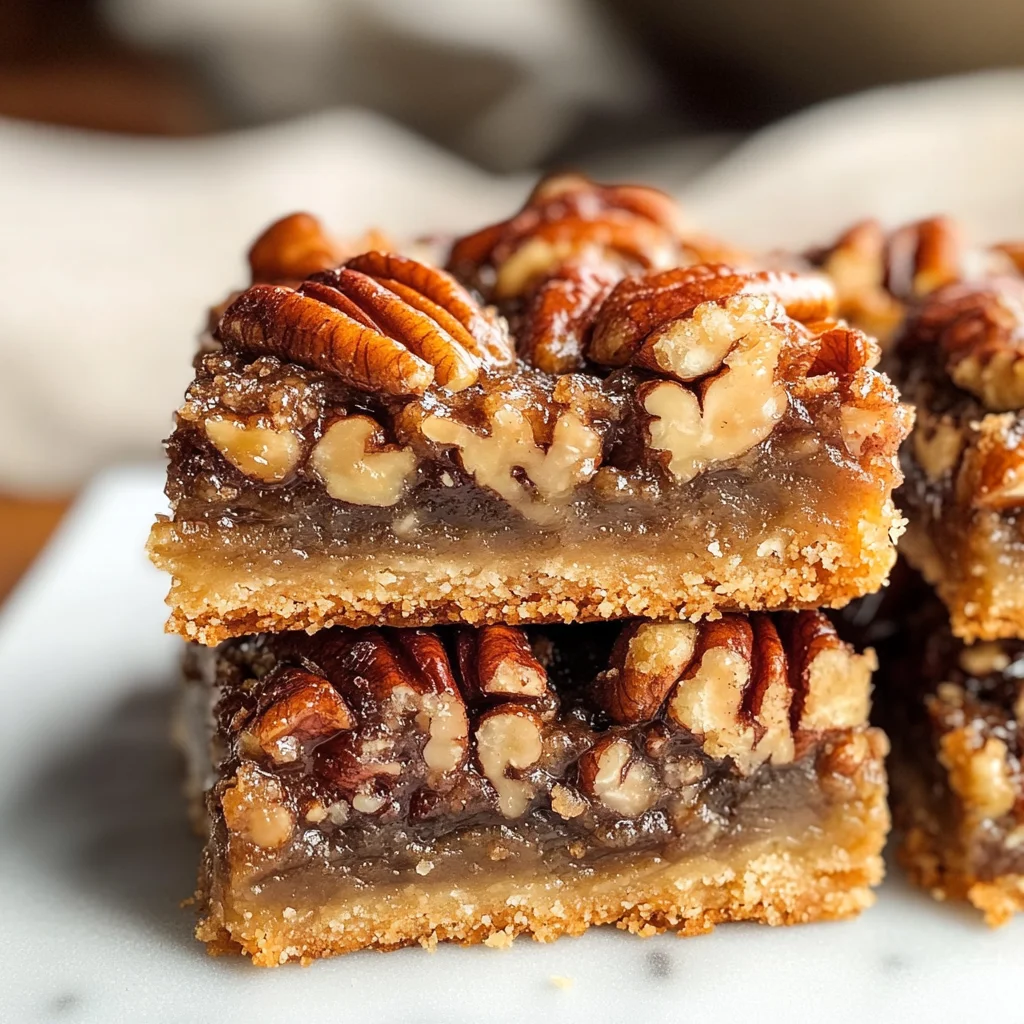 Healthy Gluten-Free Pecan Pie Bars