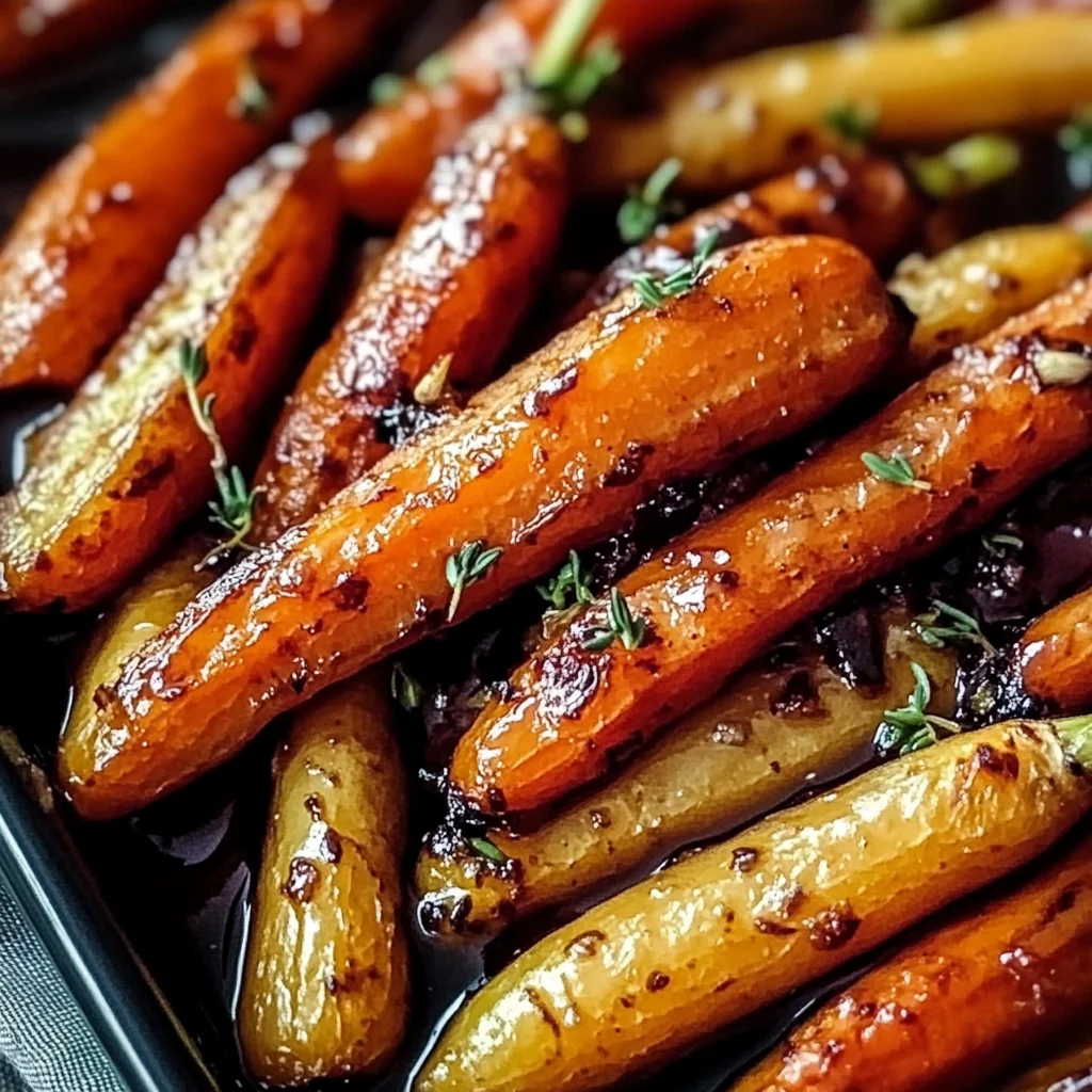 Honey Balsamic Roasted Carrots