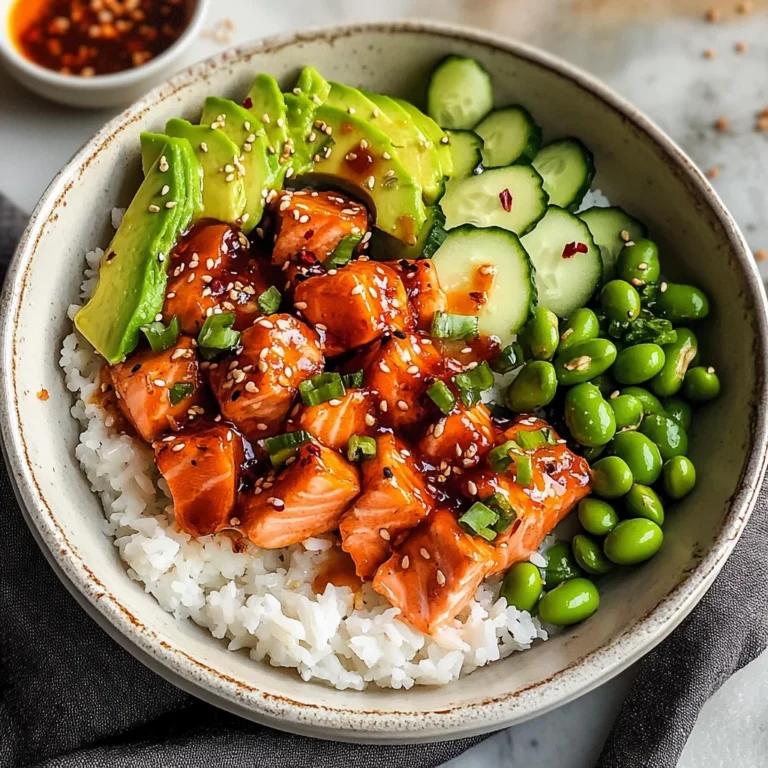 Honey Sriracha Salmon Bowls
