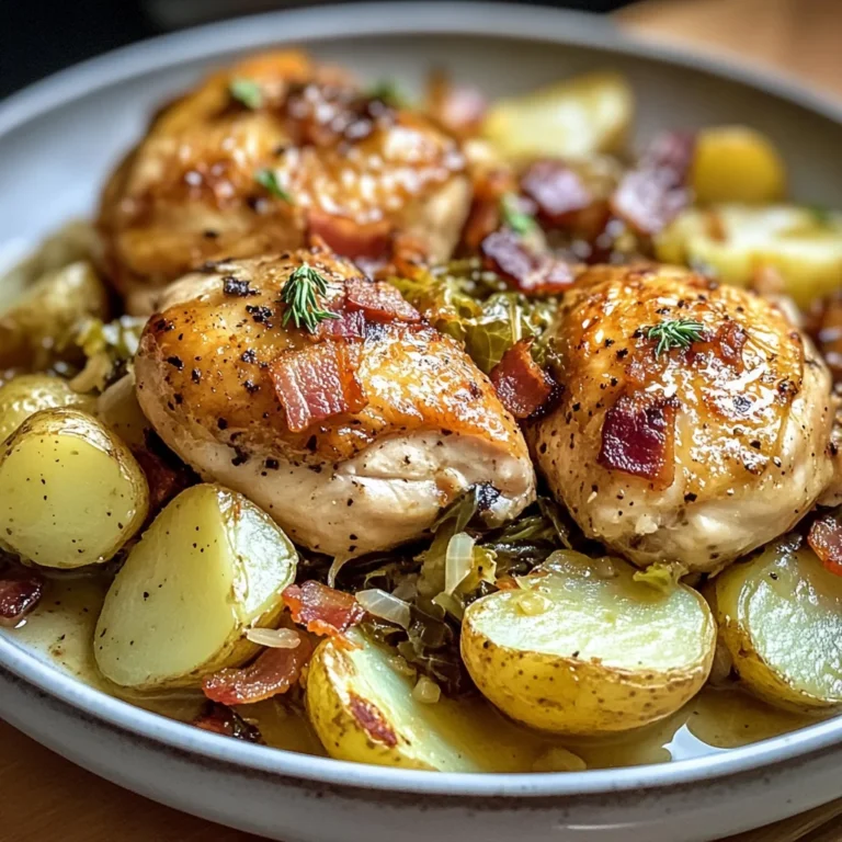 Irish Chicken with Cabbage and Potatoes