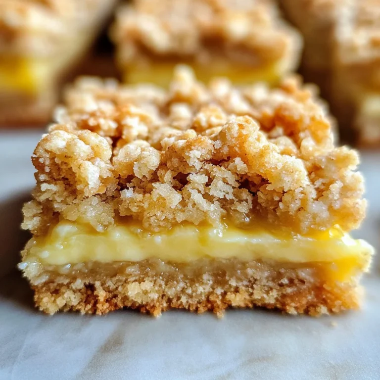 Lemon Oatmeal Crumble Bars