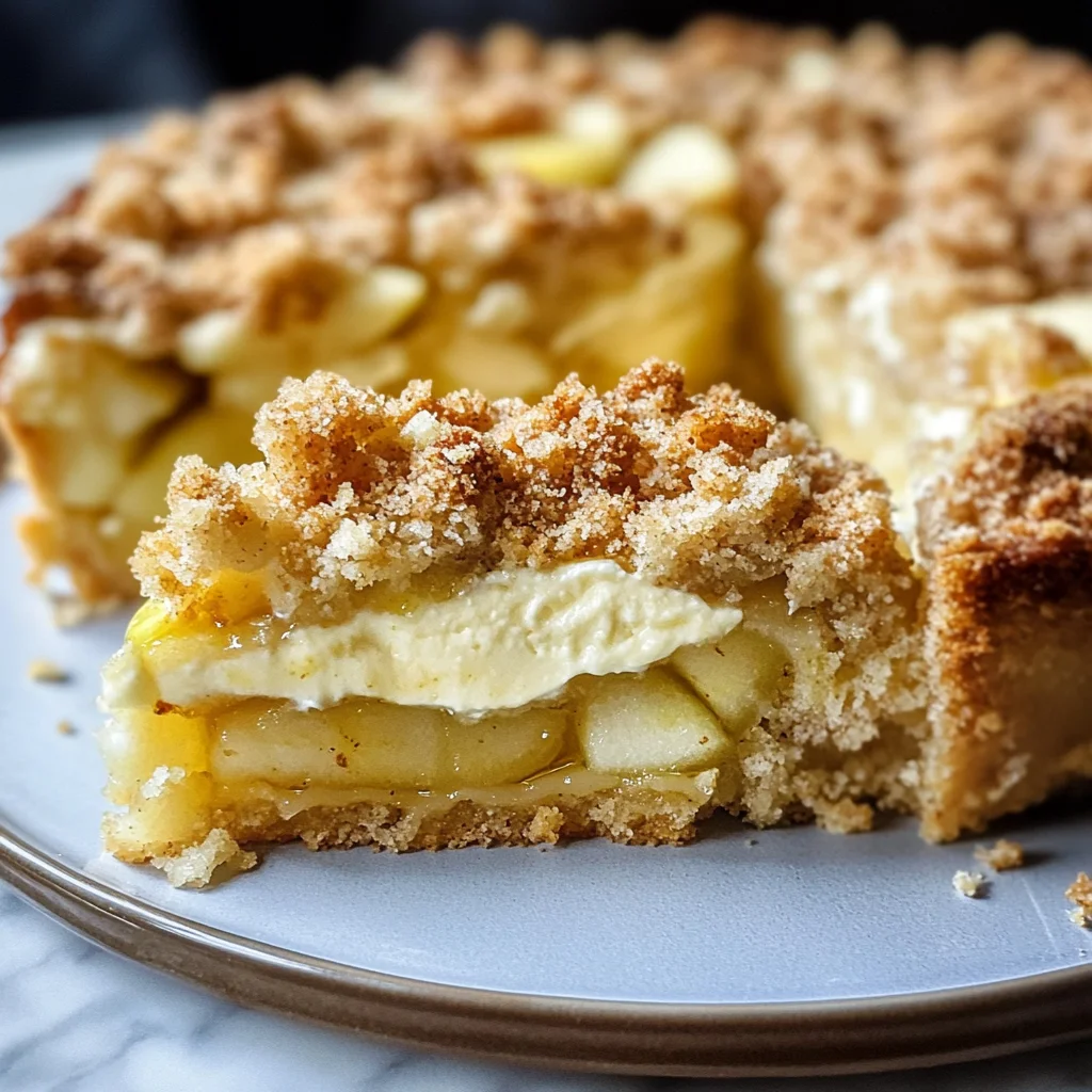 Mascarpone Apple Crumble Torta