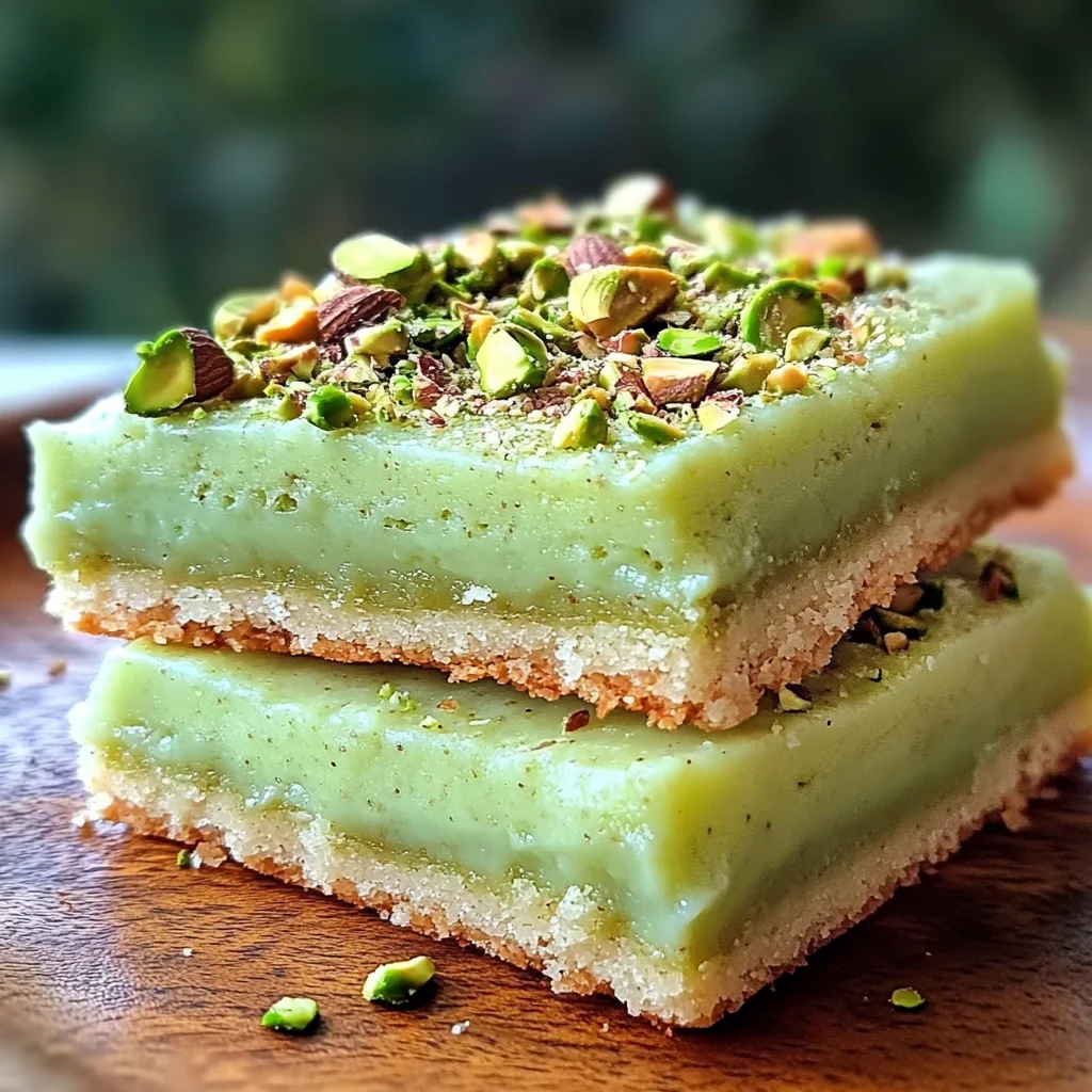 Pistachio Pudding Sugar Cookie Bars