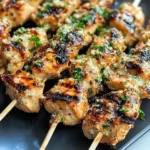Ranch Garlic Parmesan Chicken Skewers