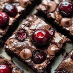 Roasted Chocolate Cherry Brownies