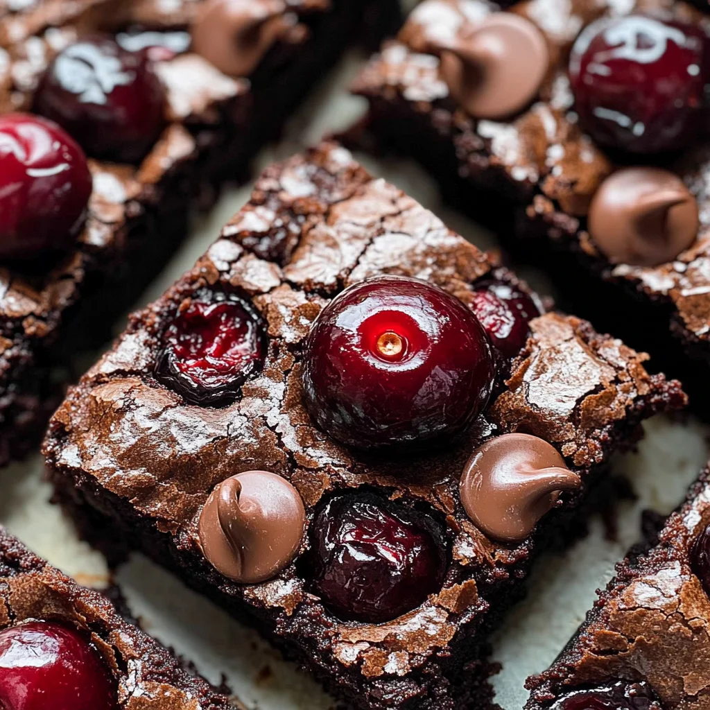 Roasted Chocolate Cherry Brownies