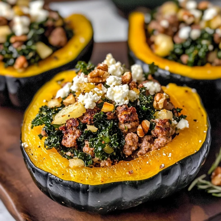 Sausage-Stuffed Acorn Squash