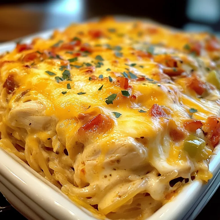 Spicy Southern Cheesy Chicken Spaghetti Casserole