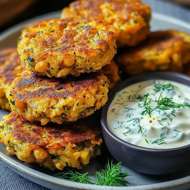 Ultimate Mediterranean Lemon Chickpea Patties with Yogurt Sauce