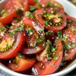 Zesty Marinated Tomatoes