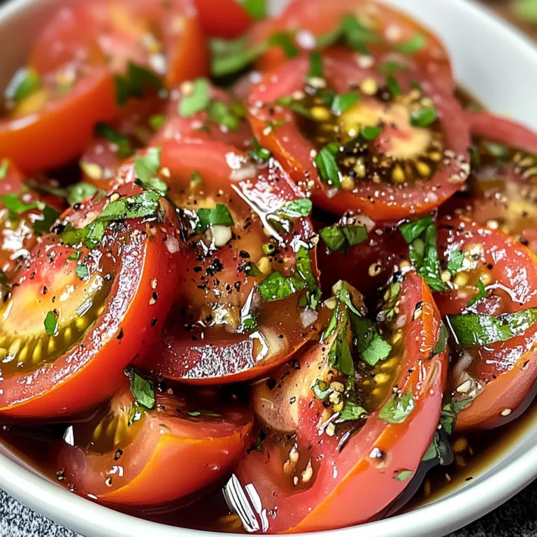 Zesty Marinated Tomatoes